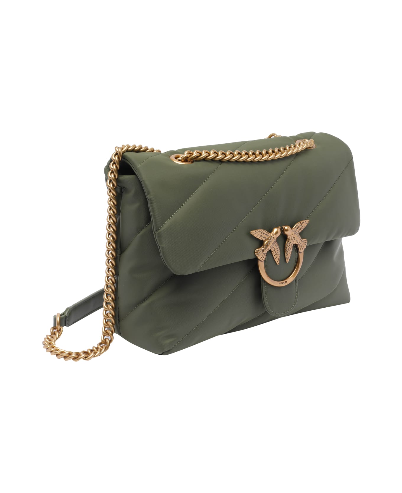 Pinko Love Bag Recycled Tissue Crossbody Bag - Green