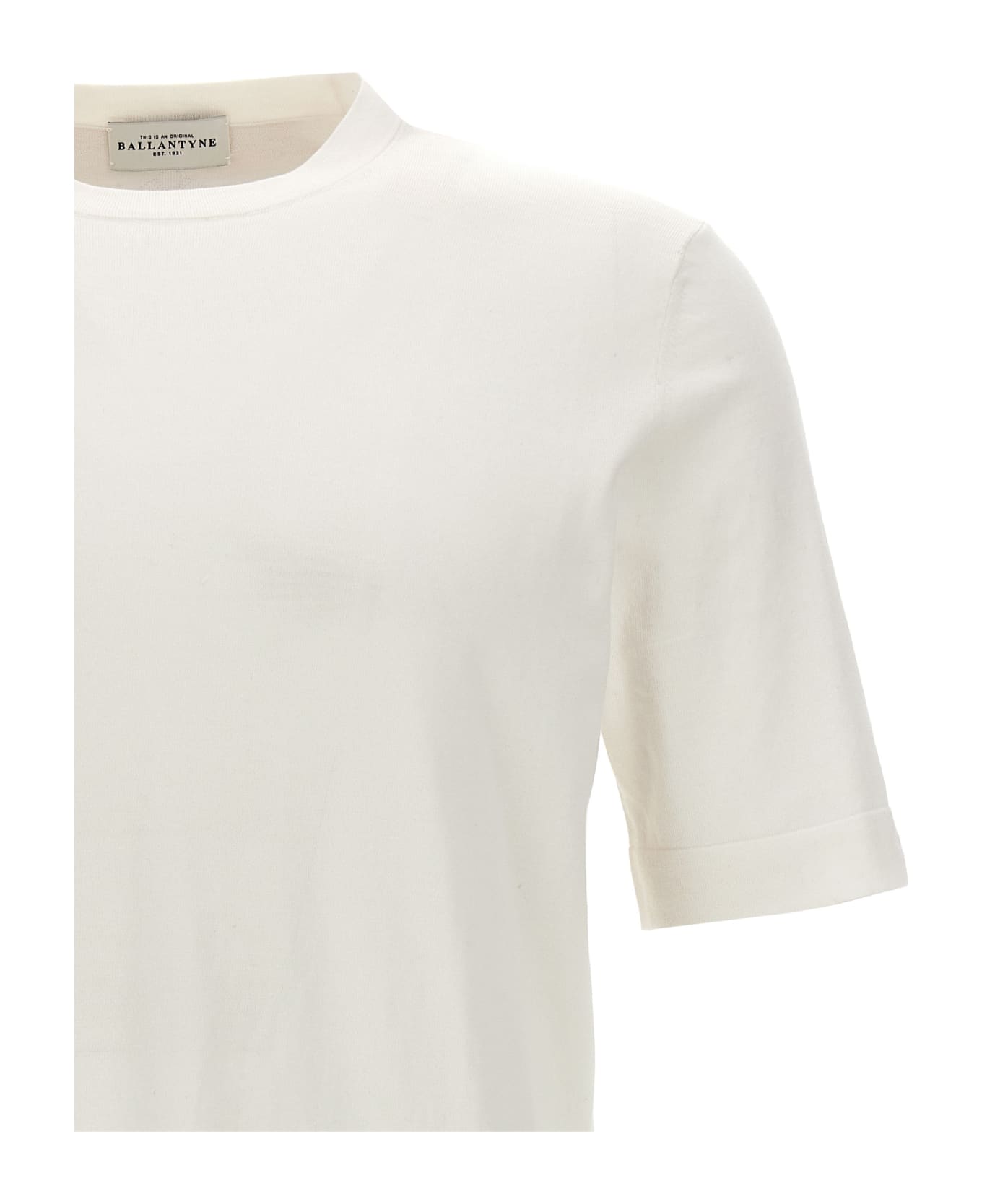 Ballantyne Cotton Sweater - White シャツ