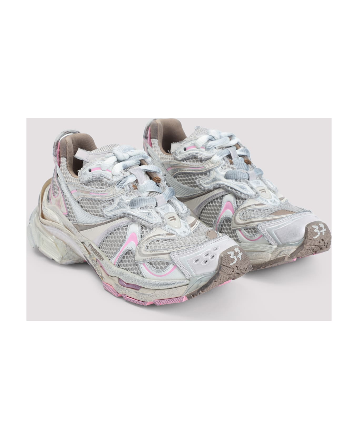 Balenciaga Runner 2 Sneakers - Taupe Mix