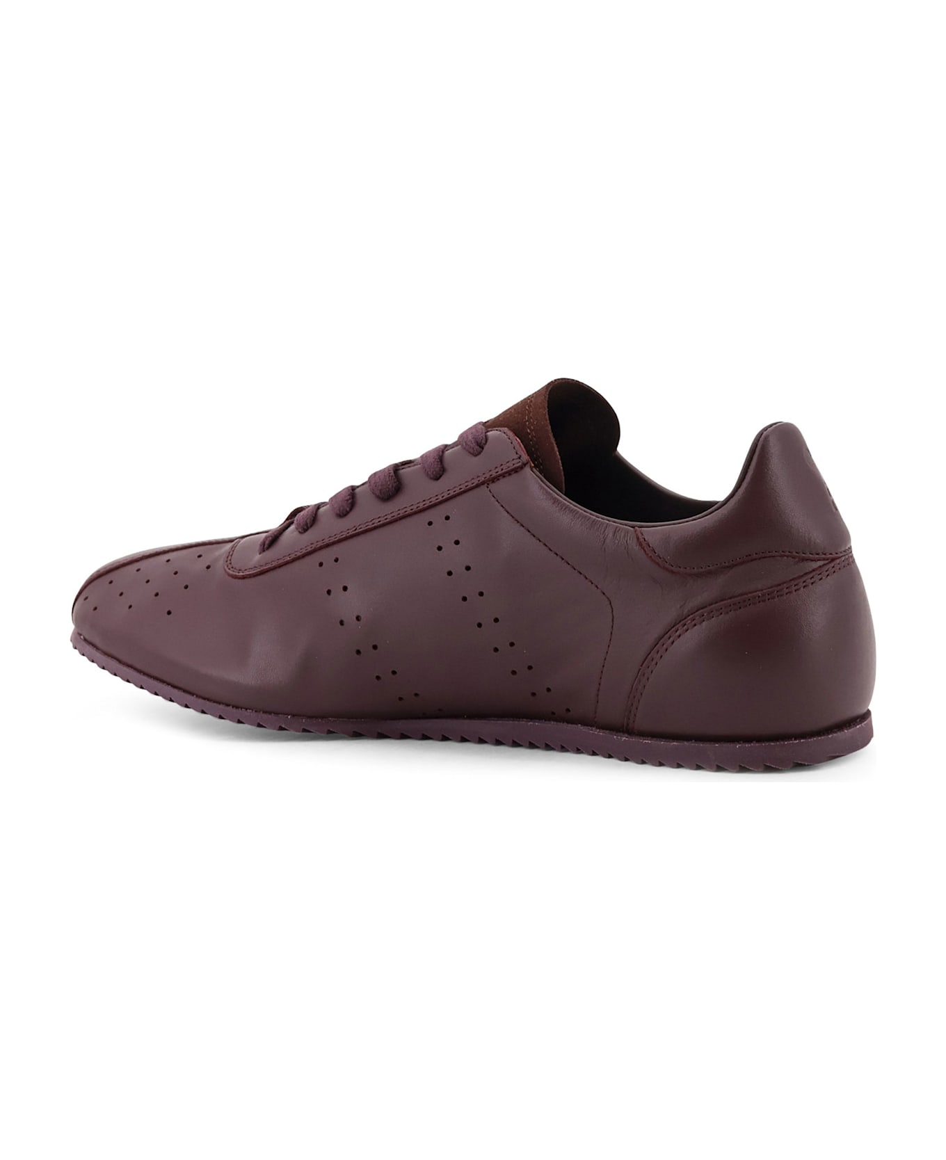 Ami Alexandre Mattiussi Leather Low-top Sneakers - CERISE