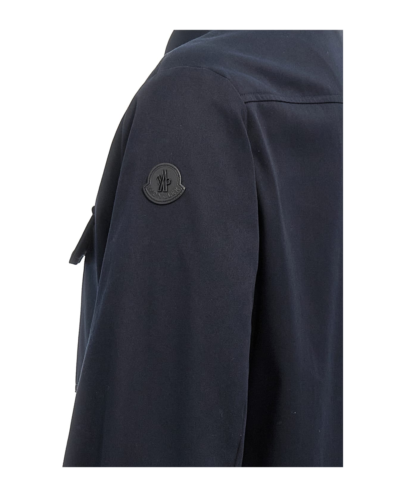 Moncler Cotton Crêpe Shirt - Blue