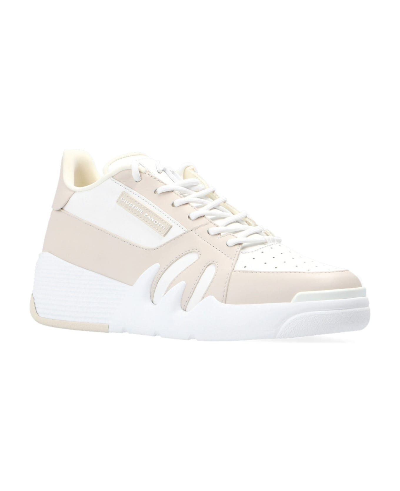 Giuseppe Zanotti Talon Leather Sneakers - White