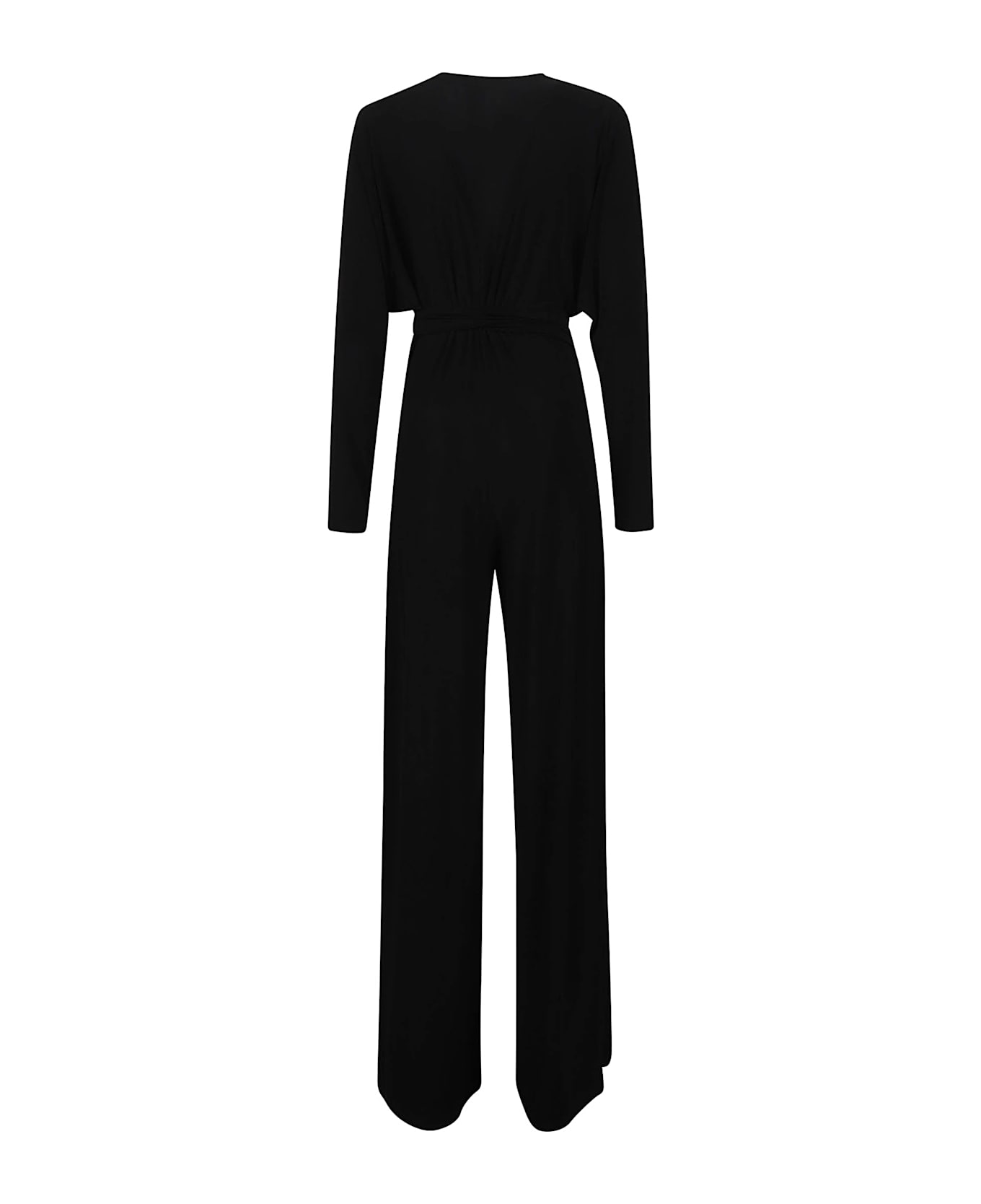 Norma Kamali Dolman Wrap Jumpsuit - Black