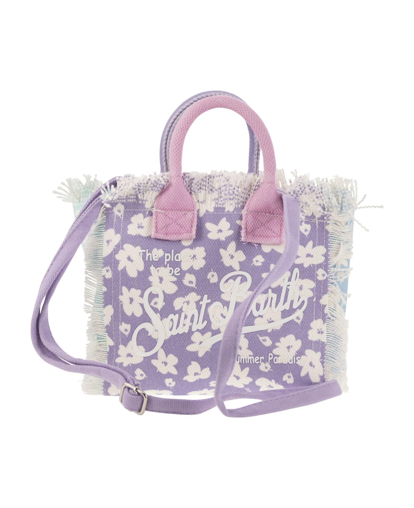 MC2 Saint Barth Mini Vanity Bag In Floral Cotton Canvas - Multicolor