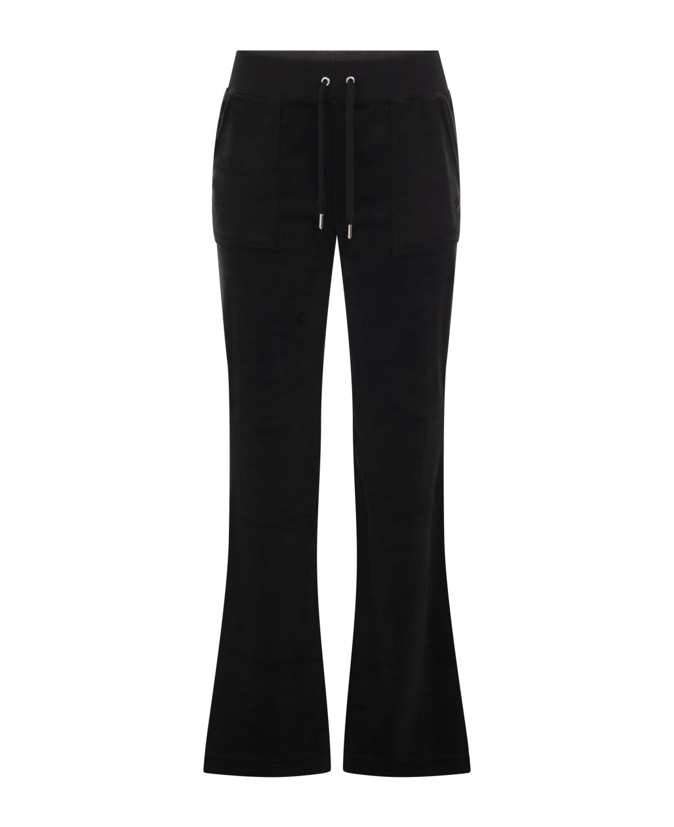 Juicy Couture Cotton Velvet Trousers - Black