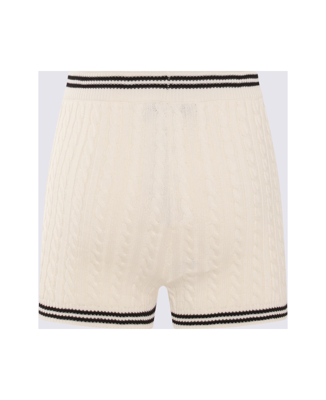 Alessandra Rich White Cotton Shorts - White