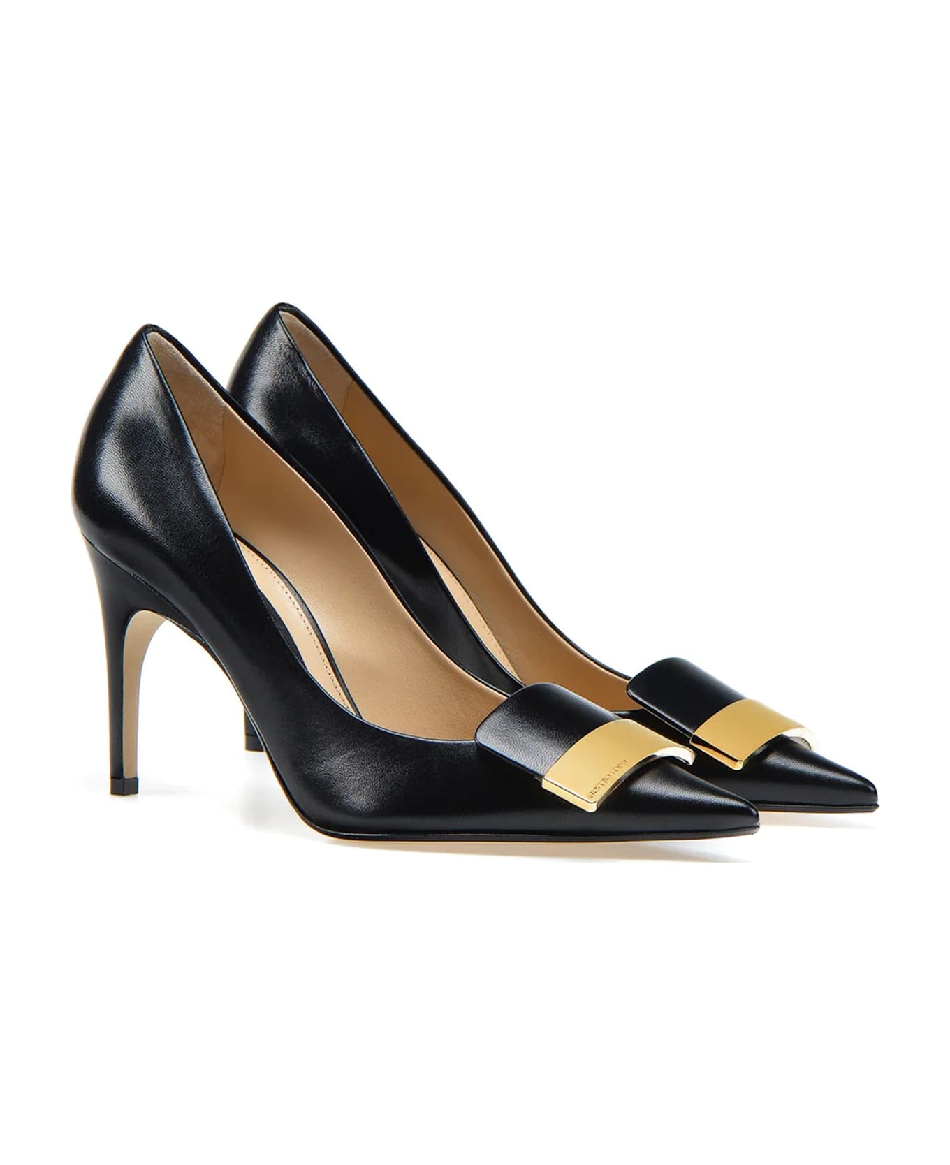 Sergio Rossi Sr1 Leather Pumps - Black