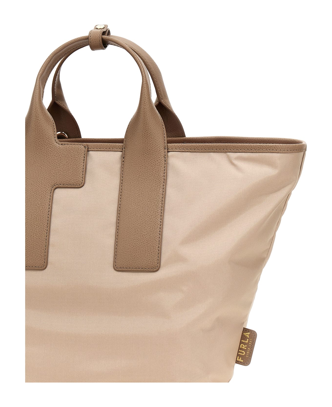 Furla 'piuma L' Shopping Bag - Beige