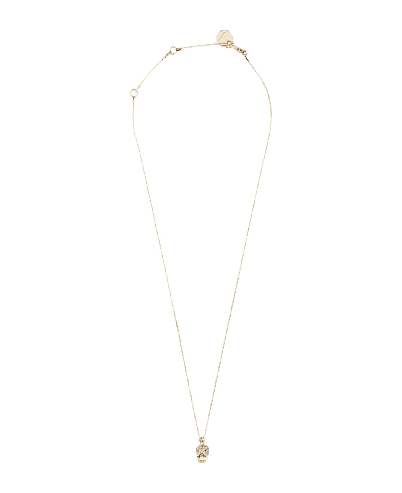 Alexander McQueen Necklace With Pavé Skull - ORO ネックレス