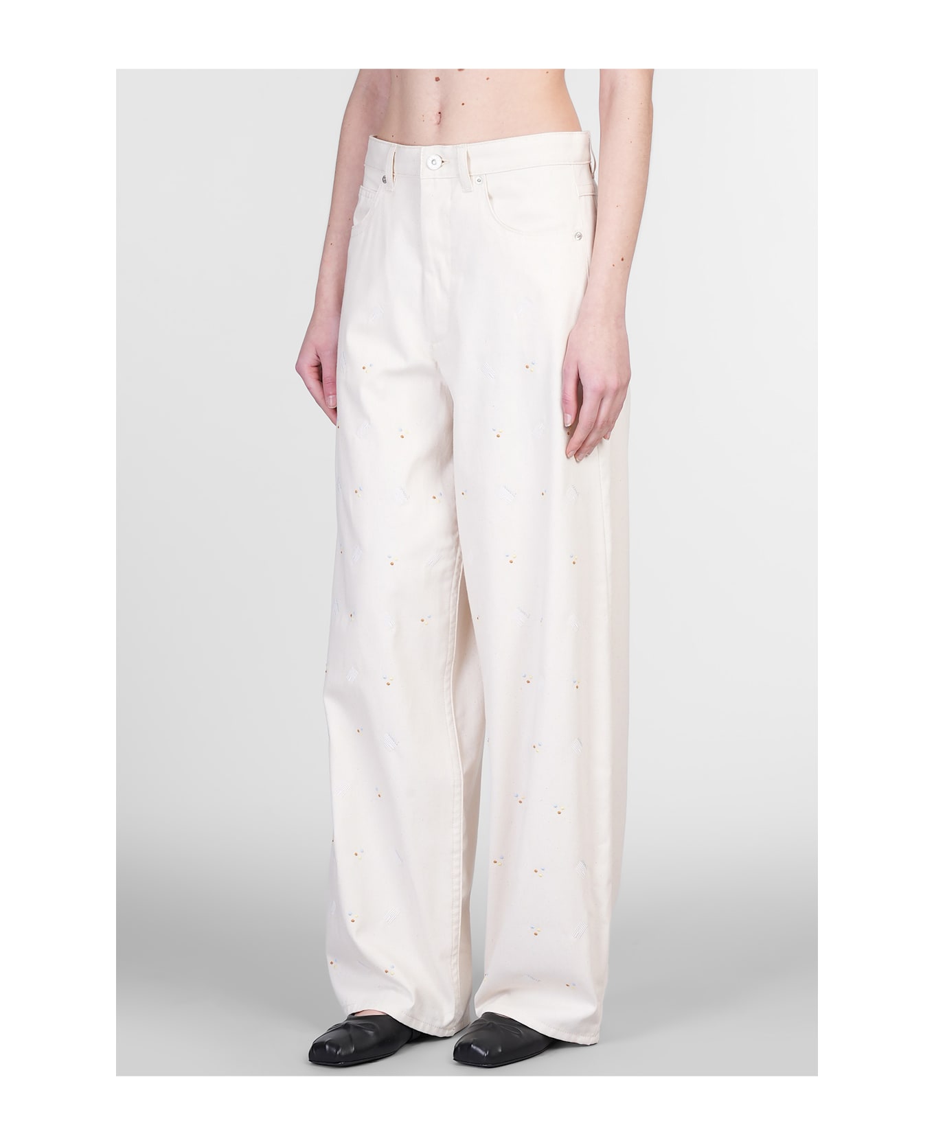 Marni Pants In Beige Cotton - beige