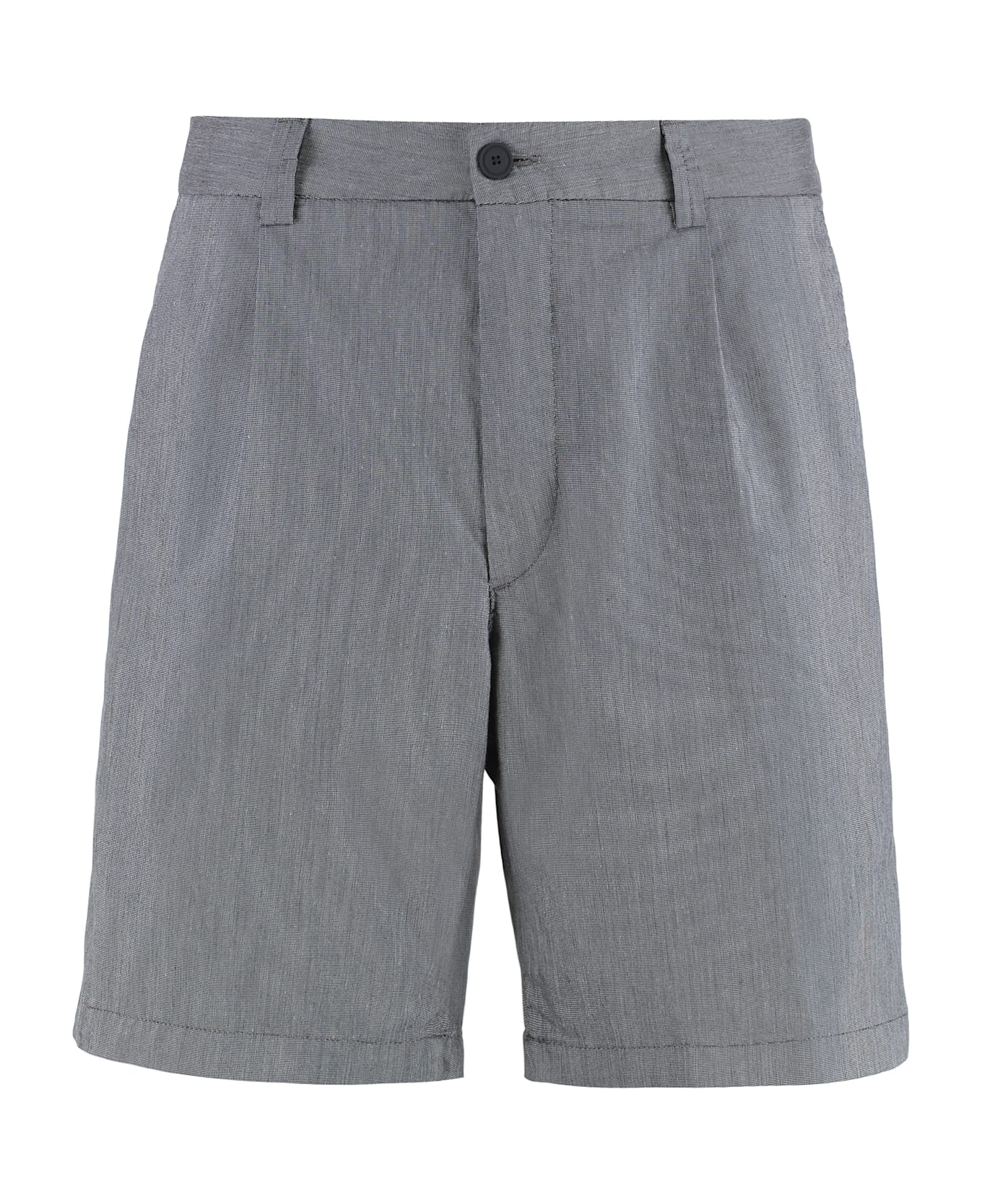 Hugo Boss Cotton Blend Bermuda Shorts - grey