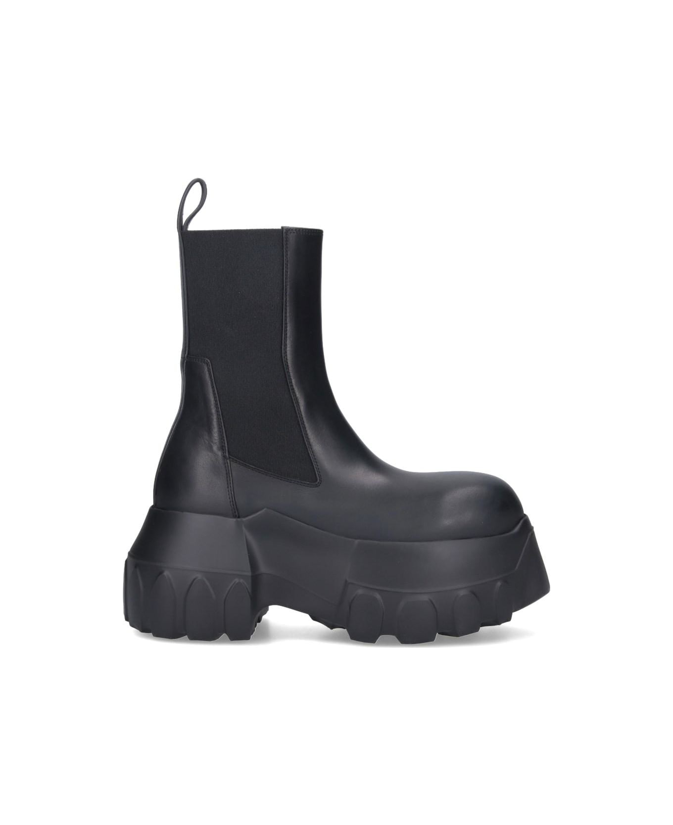 Rick Owens 'porterville' Platform Boots - Black