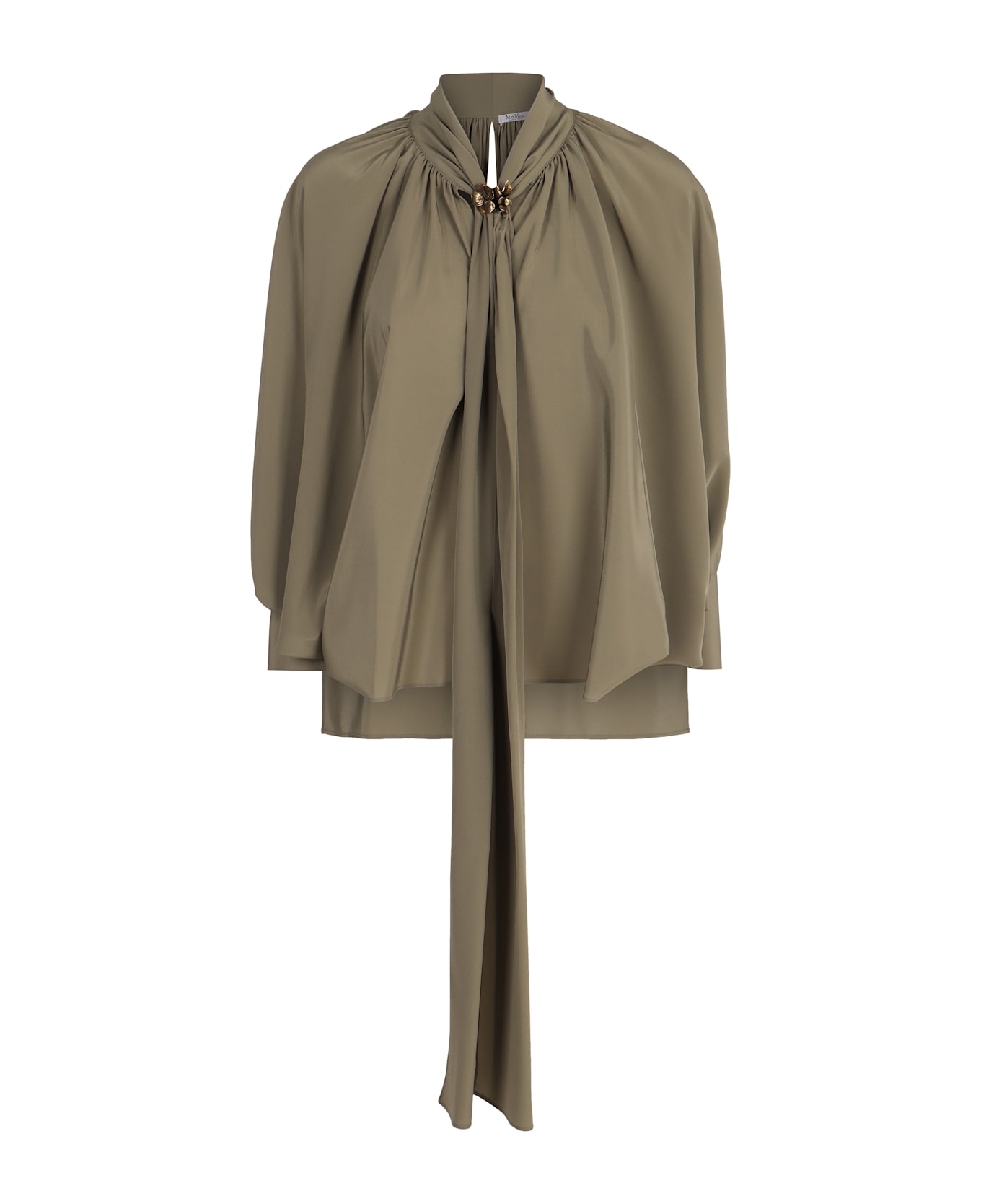 Max Mara Leonida Silk Blouse - green