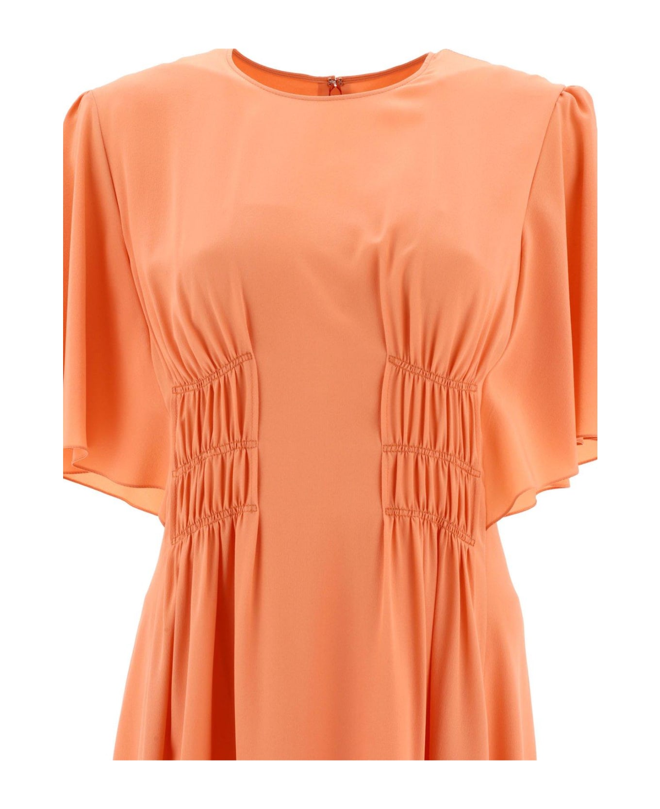 Chloé Flared Dress With Cap Sleeves - Pink