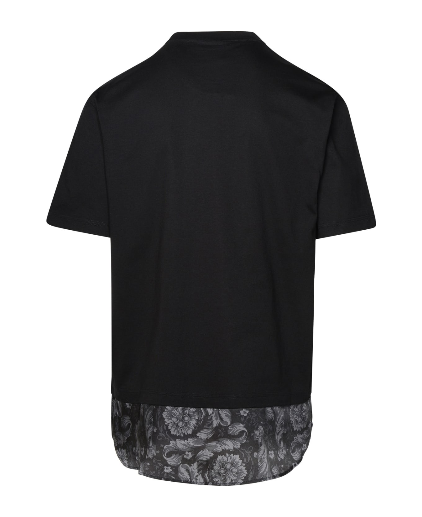 Versace Black Cotton T-shirt - NERO