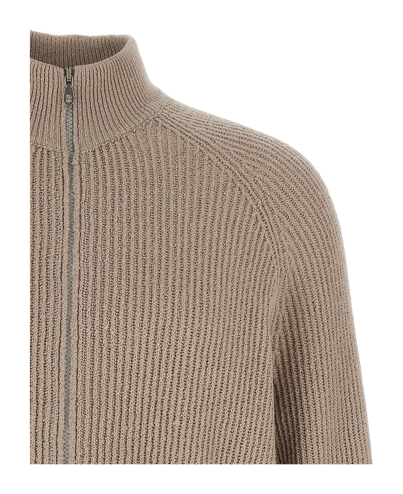 Brunello Cucinelli Zip Cardigan - Beige ニットウェア