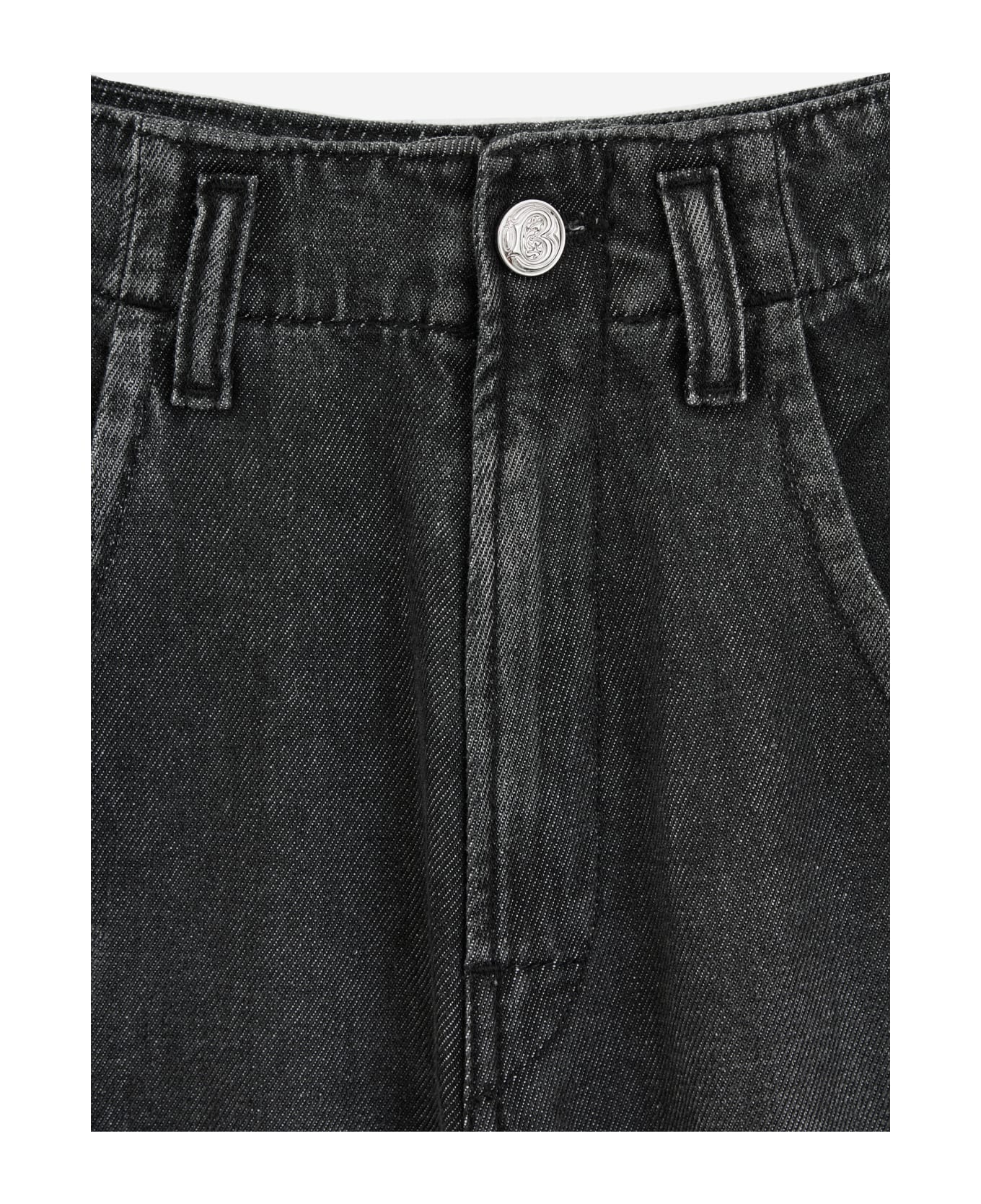 Bluemarble Studded Baggy Denim Jeans - black デニム