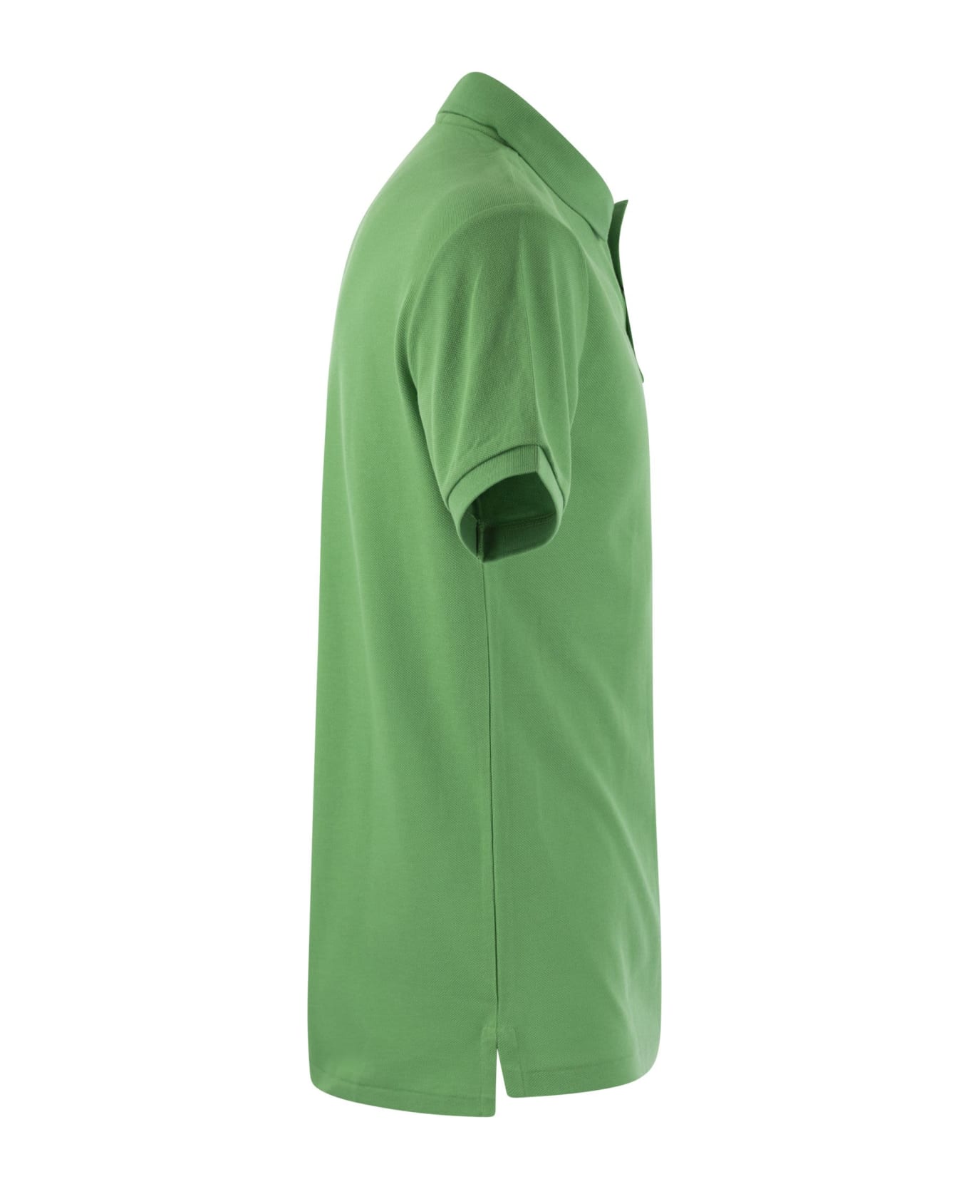 Polo Ralph Lauren Slim-fit Polo Shirt In Light Green Piqué - Green