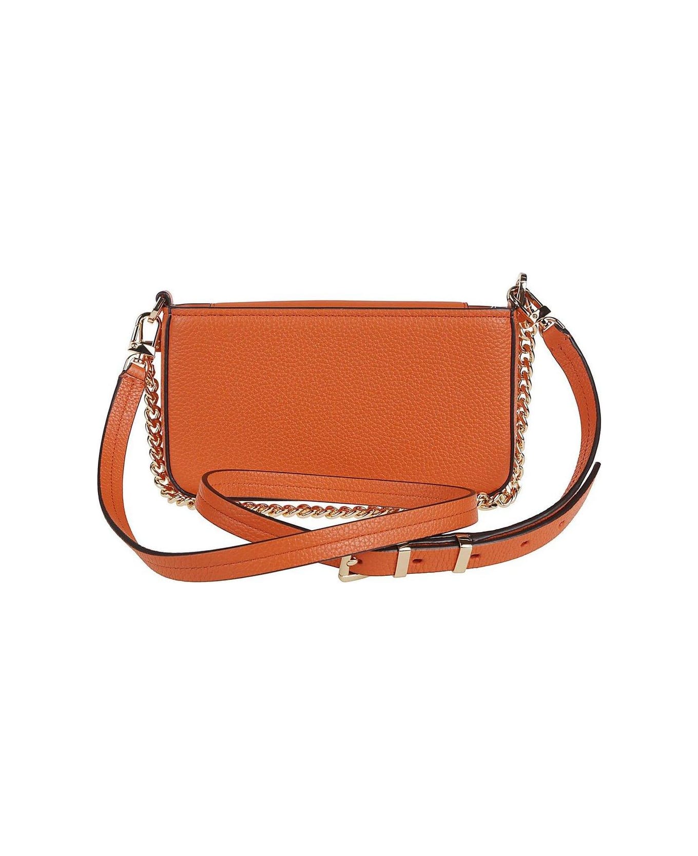 Michael Kors Bryant Small Pebbled Convertible Pouch - Orange Punch
