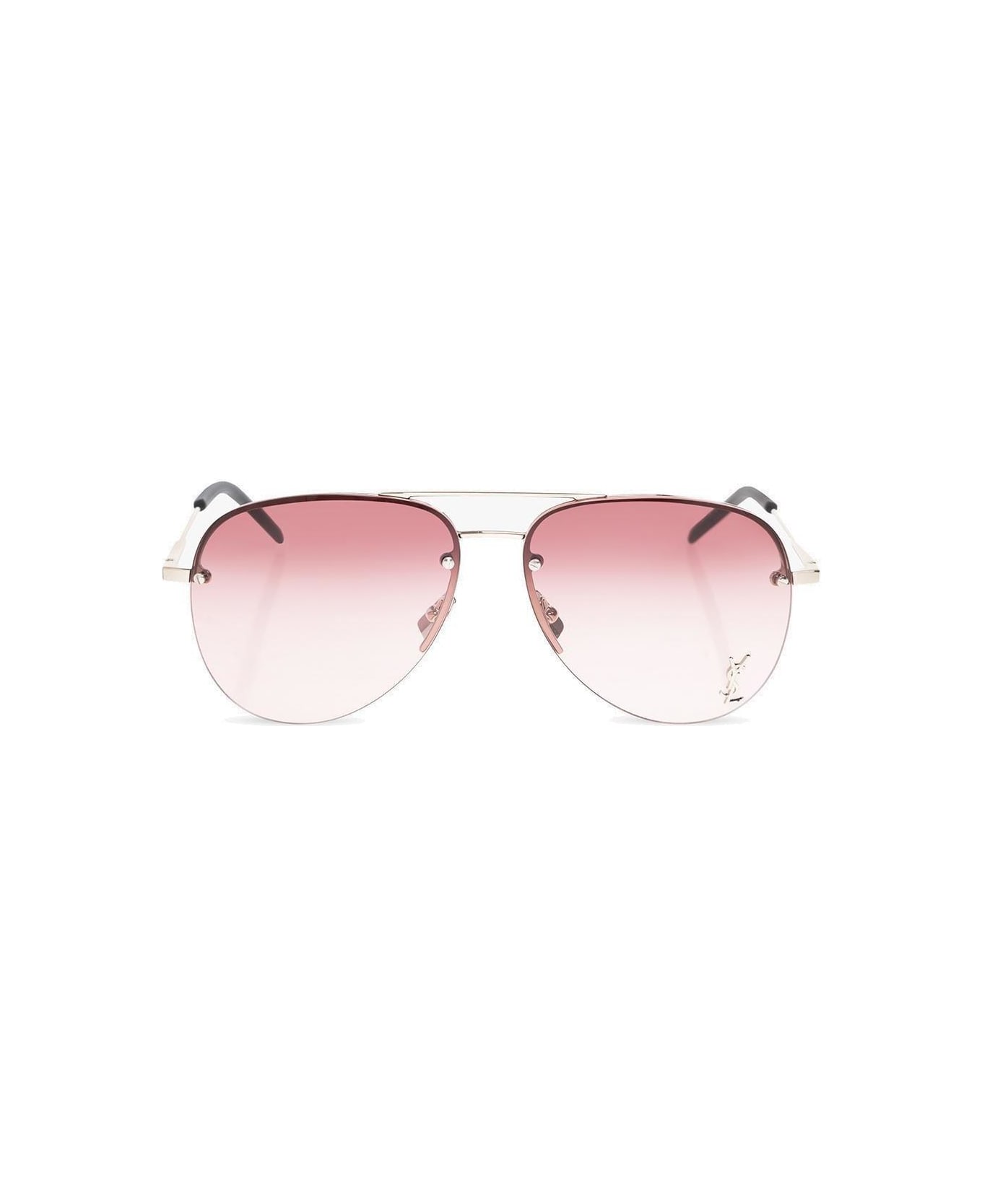 Saint Laurent Pilot-framed Sunglasses - PINK
