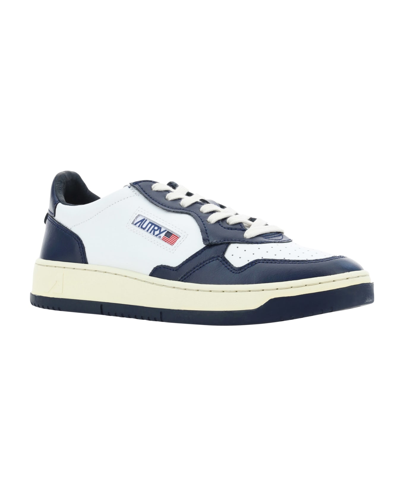 Autry Medialist Low Sneakers - Bianco/blu