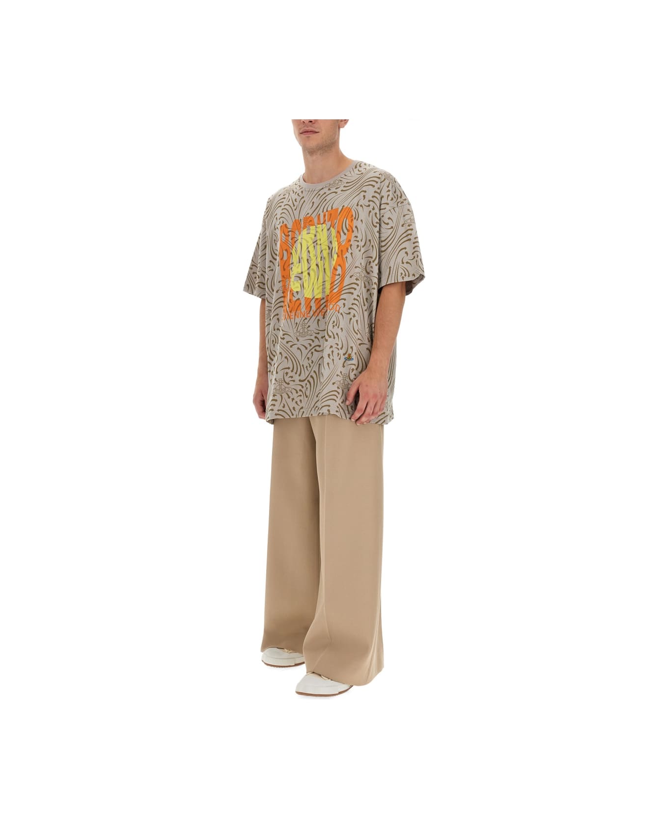 Vivienne Westwood "born To Rewild" T-shirt - GREY