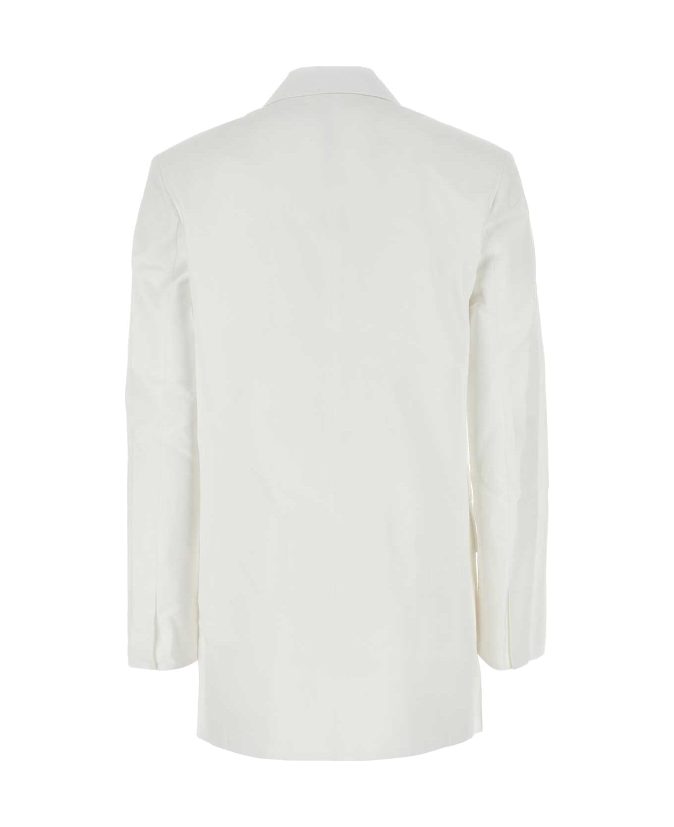 Valentino Garavani White Cotton Blazer - BIANCOOTTICO