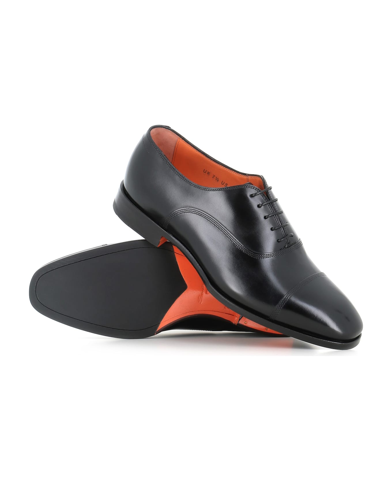 Santoni Oxford Archie C - Black レースアップシューズ