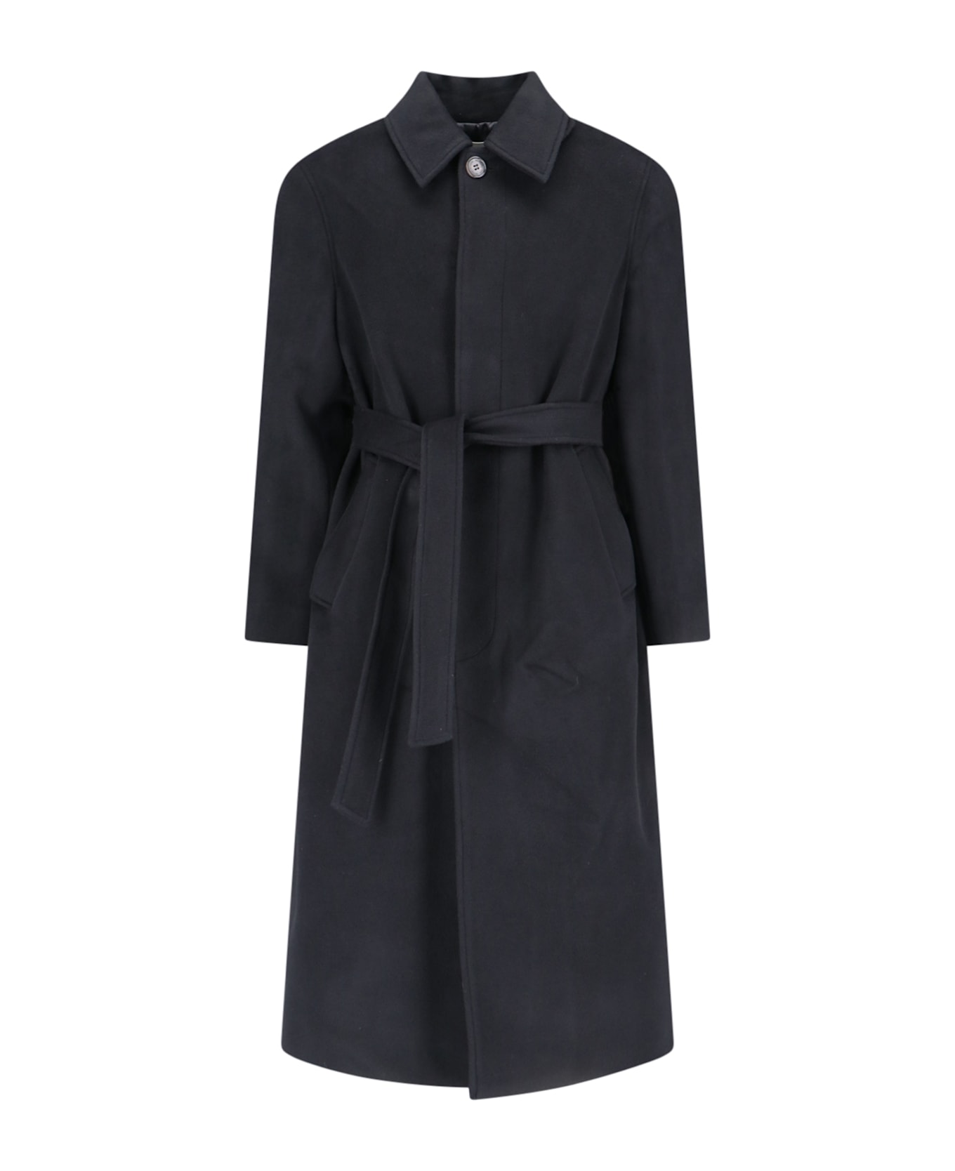 Dunst Wool Trench Coat - Black  