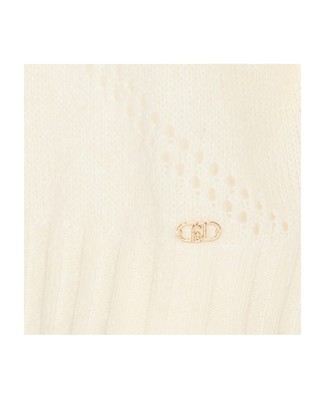 Liu-Jo Wool Sweater With Hood - White