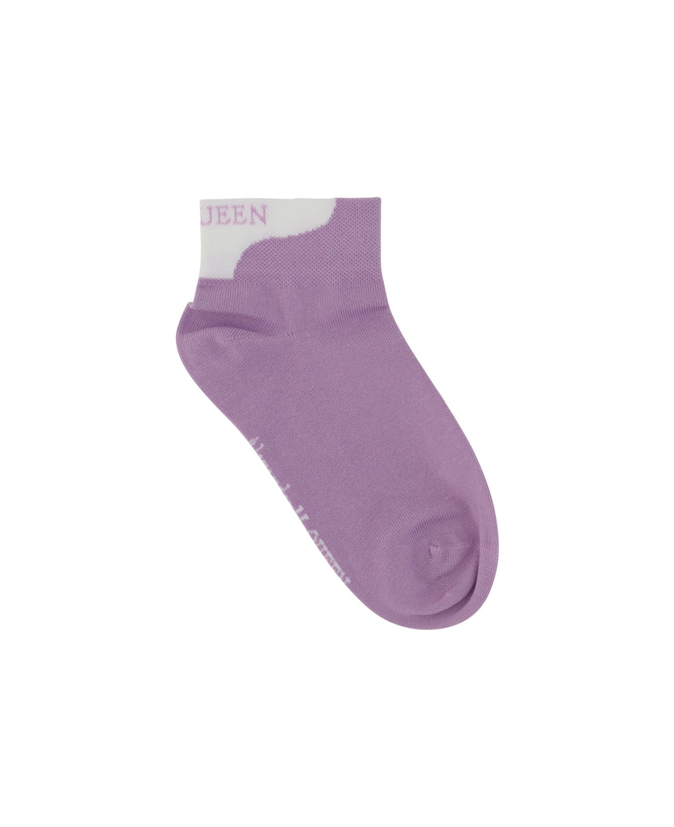 Alexander McQueen Socks - Lilac/white