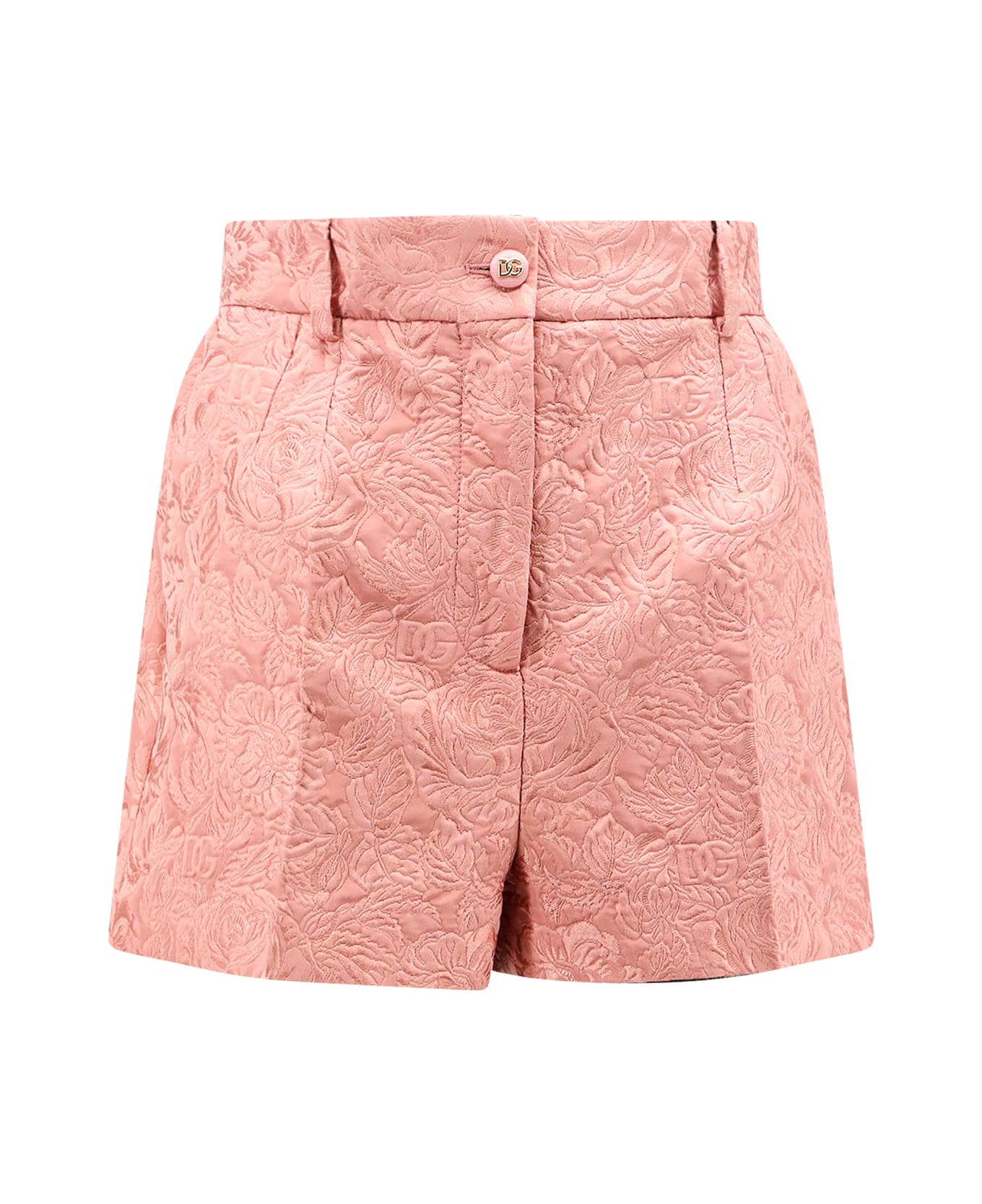 Dolce 
Gabbana Cotton And Silk Blend Shorts - Pink