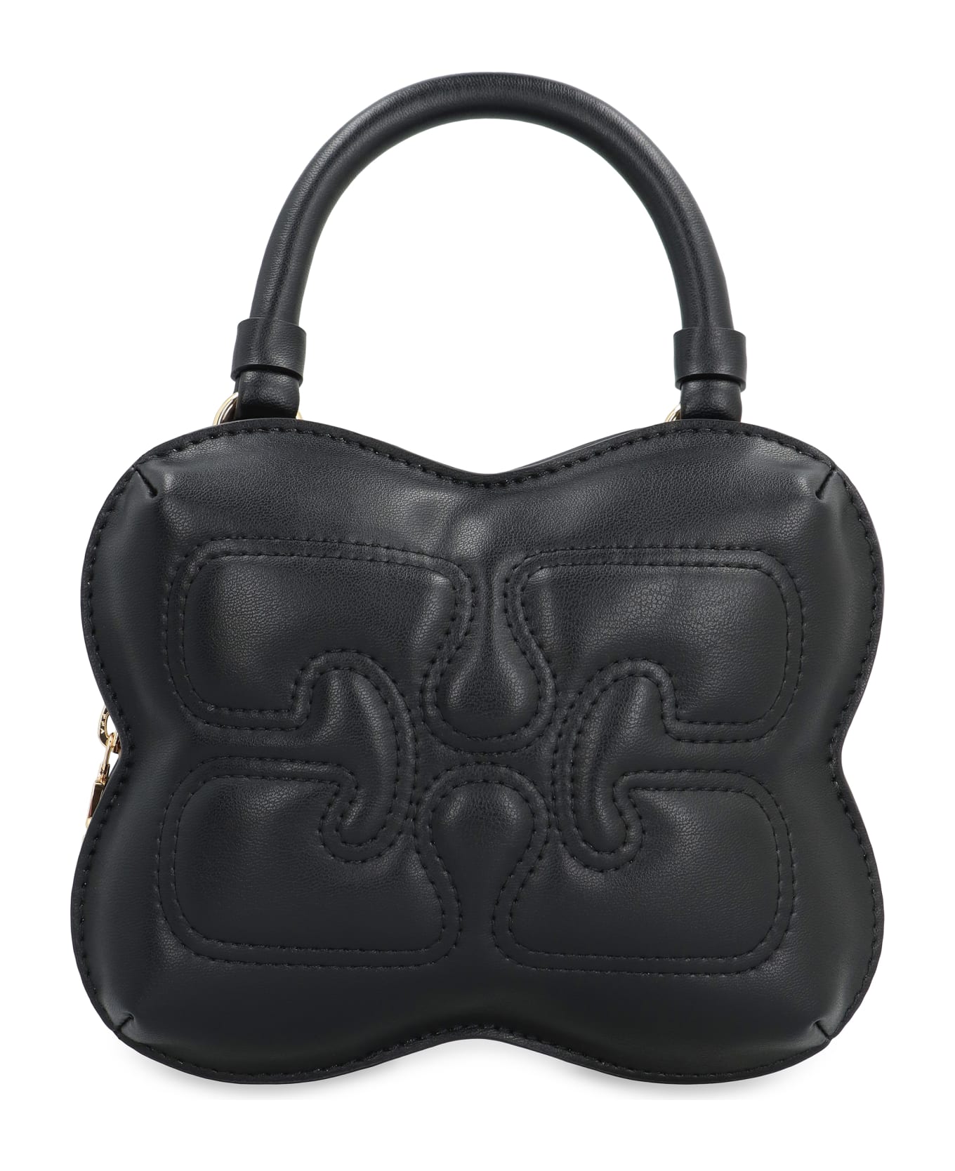 Ganni Butterfly Eco-leather Small Bag - black