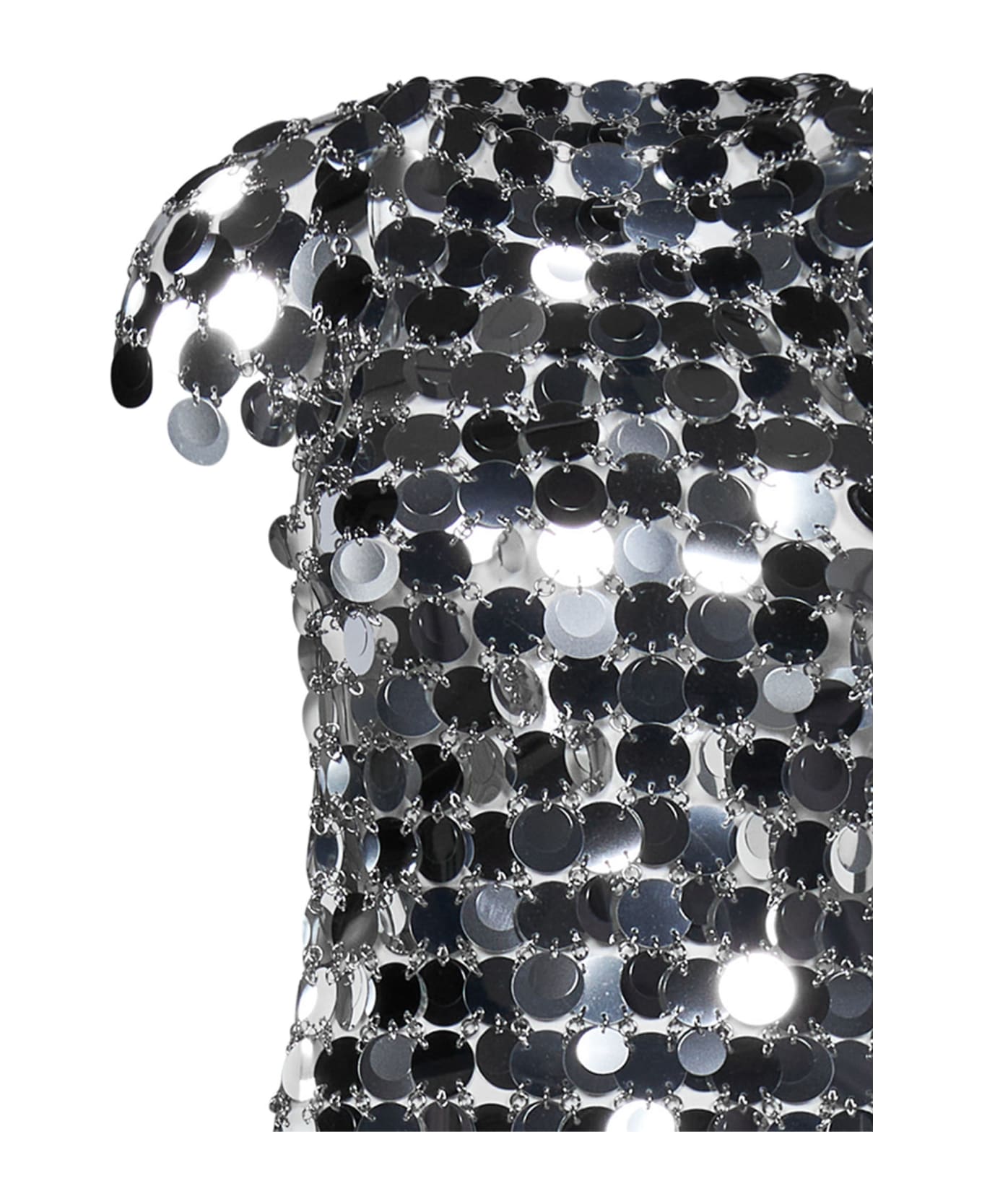 Paco Rabanne Black Maxi Sequins Mini Dress - P040 ワンピース＆ドレス