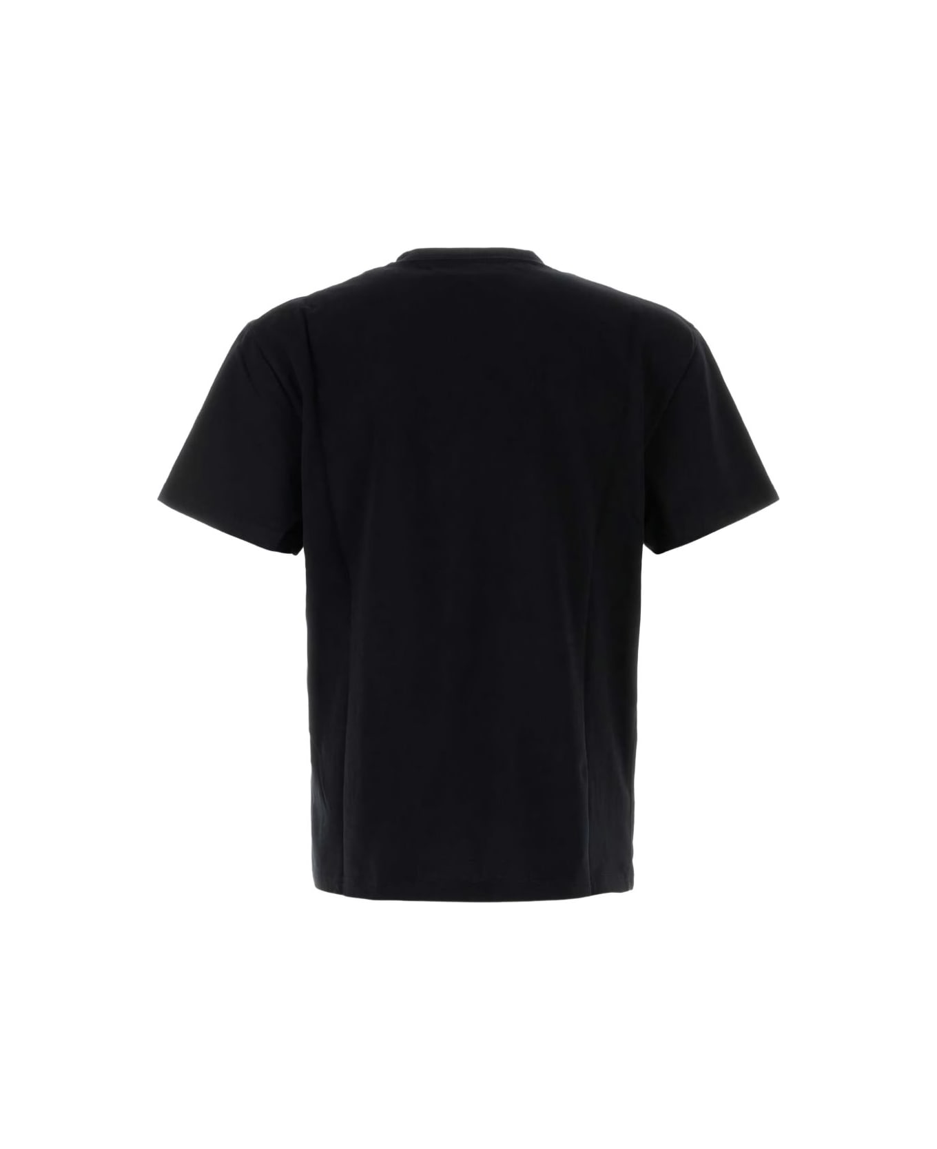 Alexander McQueen T-shirt With Flocked Mcqueen Logo - Black