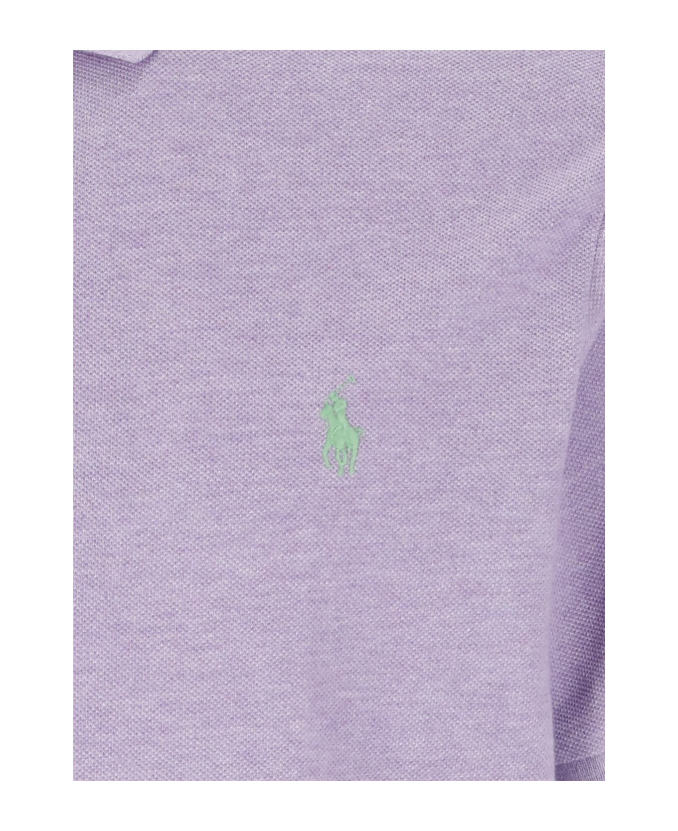Ralph Lauren Polo Shirt With Pony - Purple