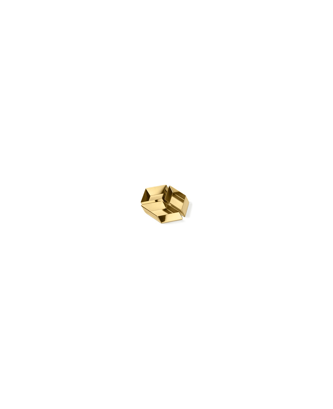 Ghidini 1961 Axonometry - Small Cube Polished Brass - Polished brass