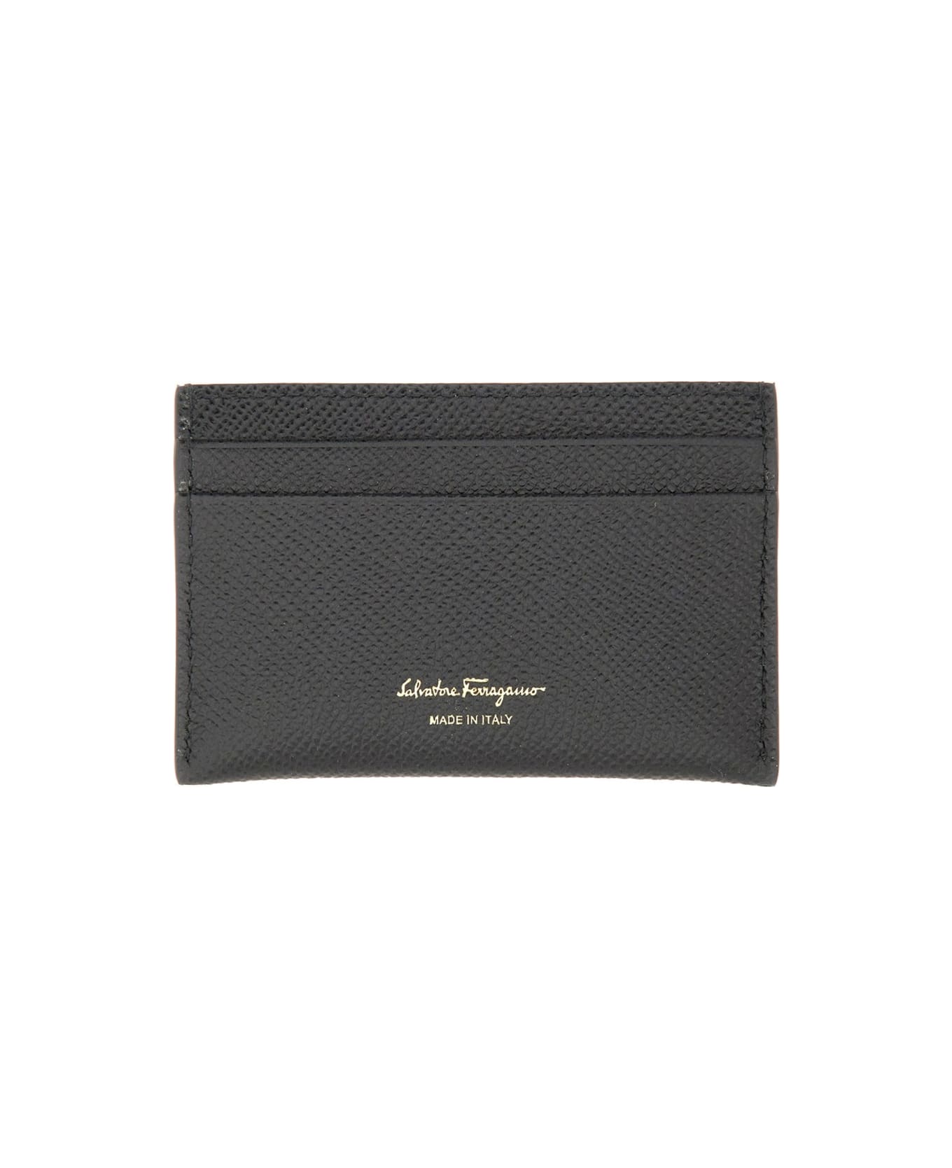 Ferragamo Porta Carte Gancini - BLACK