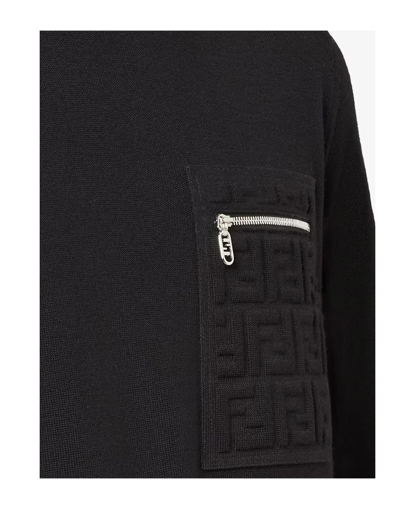 Fendi Virgin Wool Sweater - Black