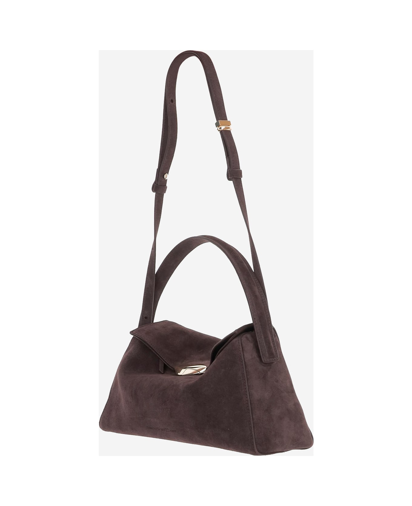 Benedetta Bruzziches Large Elif Suede Bag - Brown