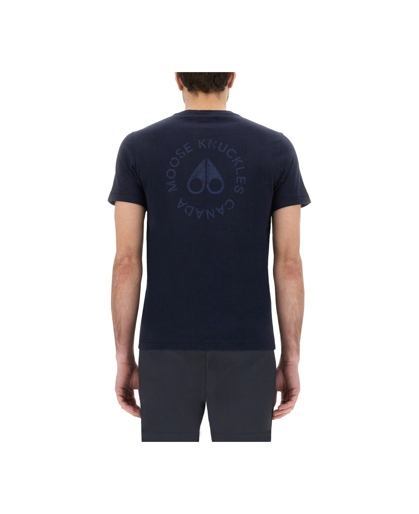 Moose Knuckles "off Island" T-shirt - BLUE