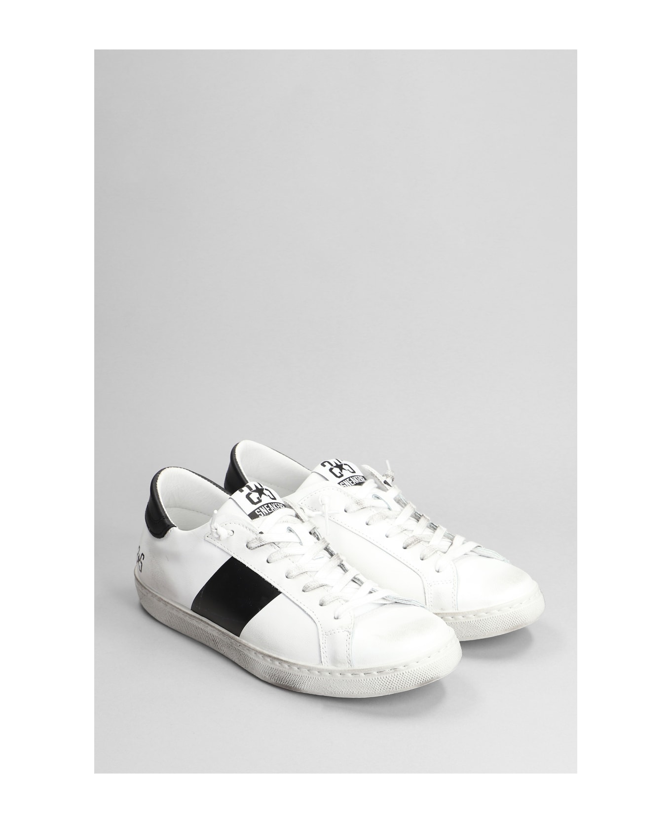 2Star Sneakers In White Leather - white