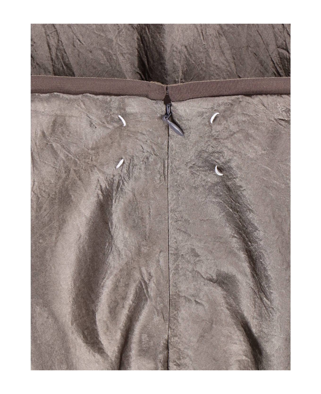 Maison Margiela Satin Midi Skirt - Taupe