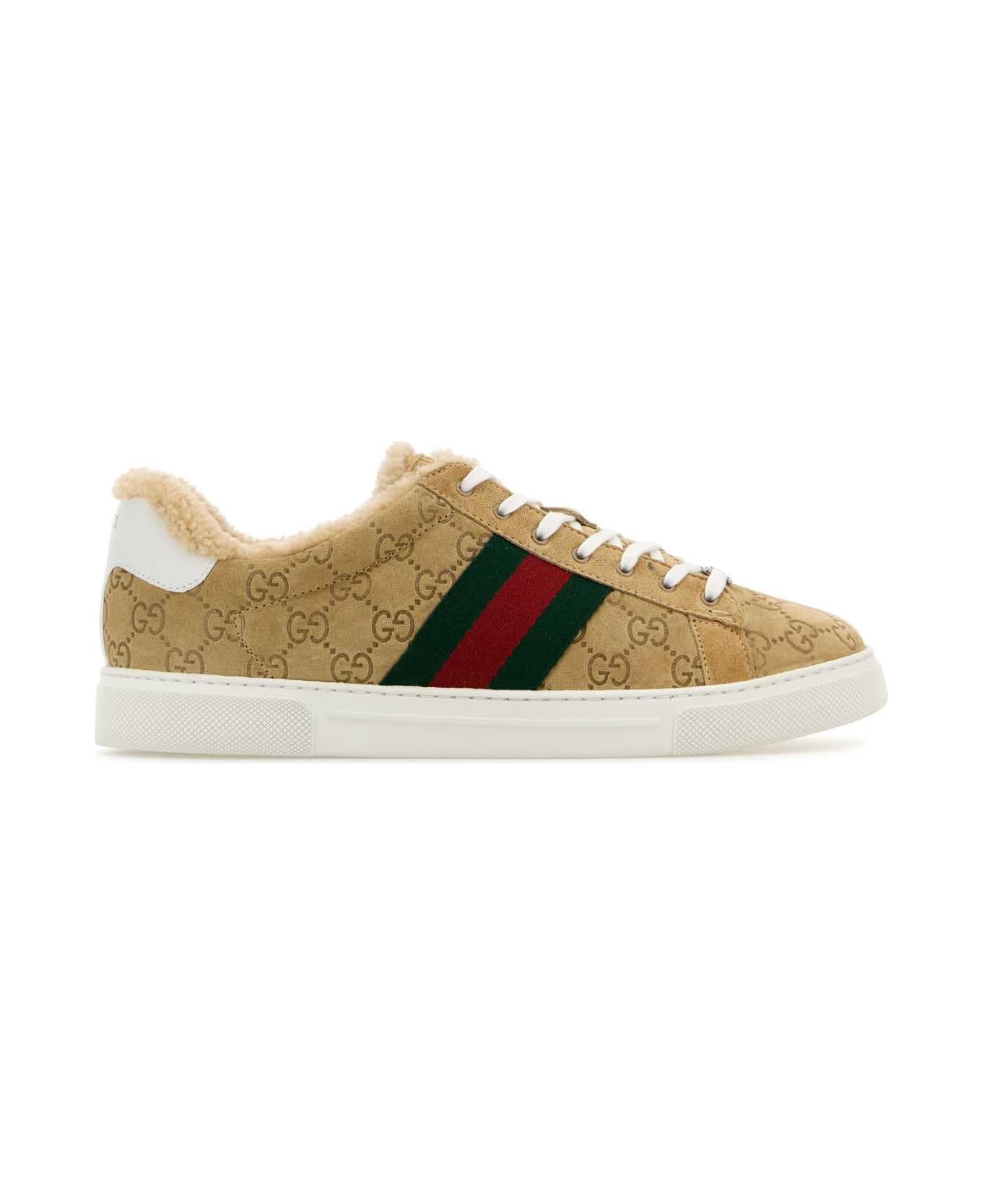 Gucci Camel Suede Ace Sneakers - BUTBUTVRVGWBUT