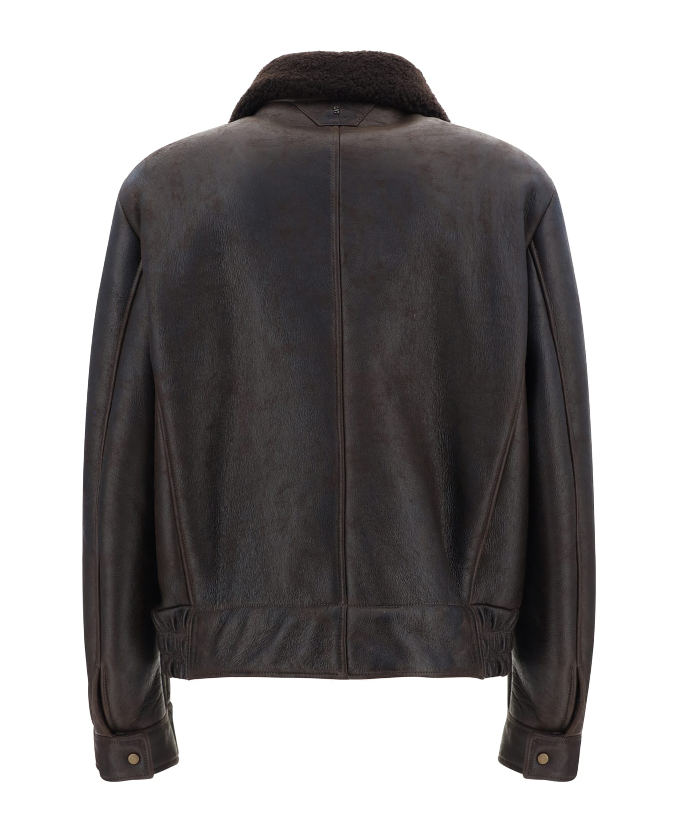 Salvatore Santoro Leather Jacket - Dark Brown