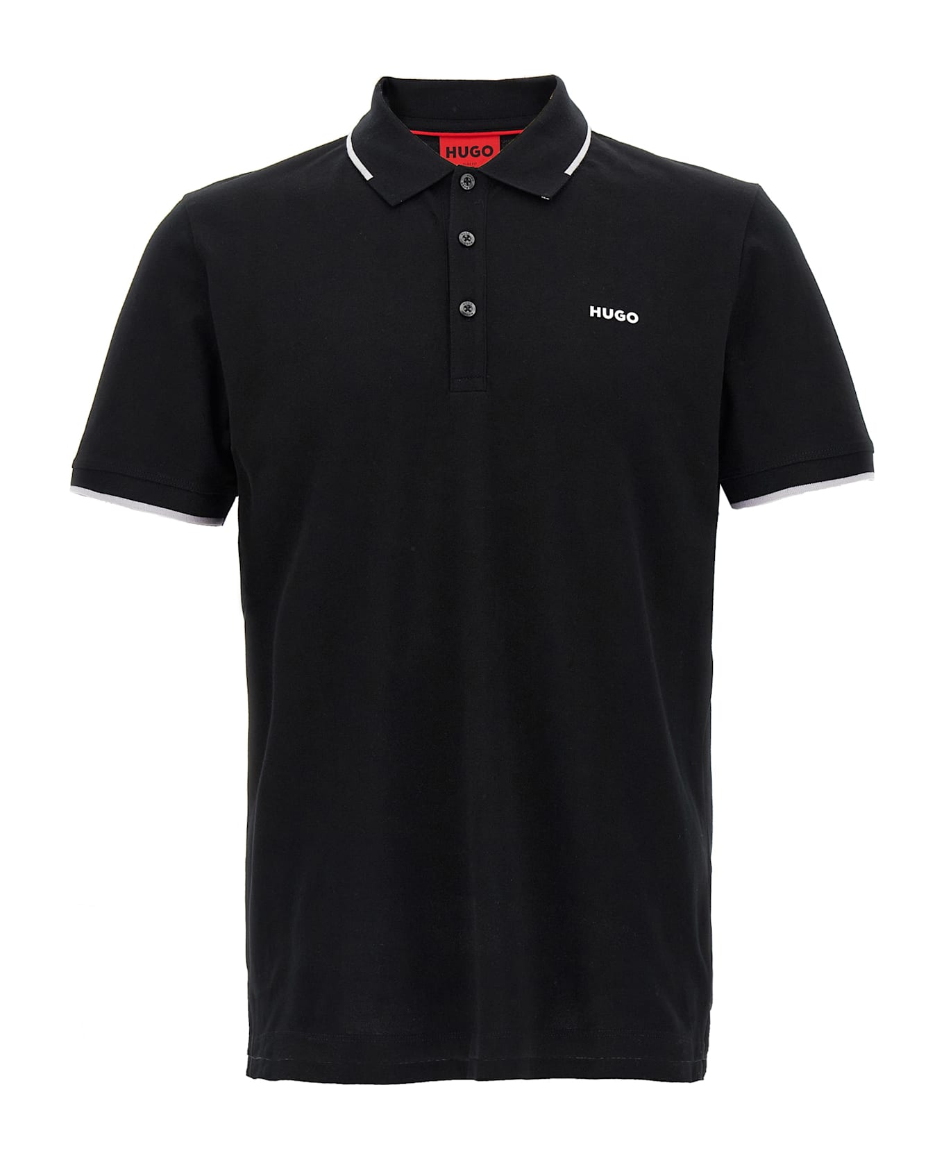 Hugo Boss 'dinoso222' Polo Shirt - BLACK