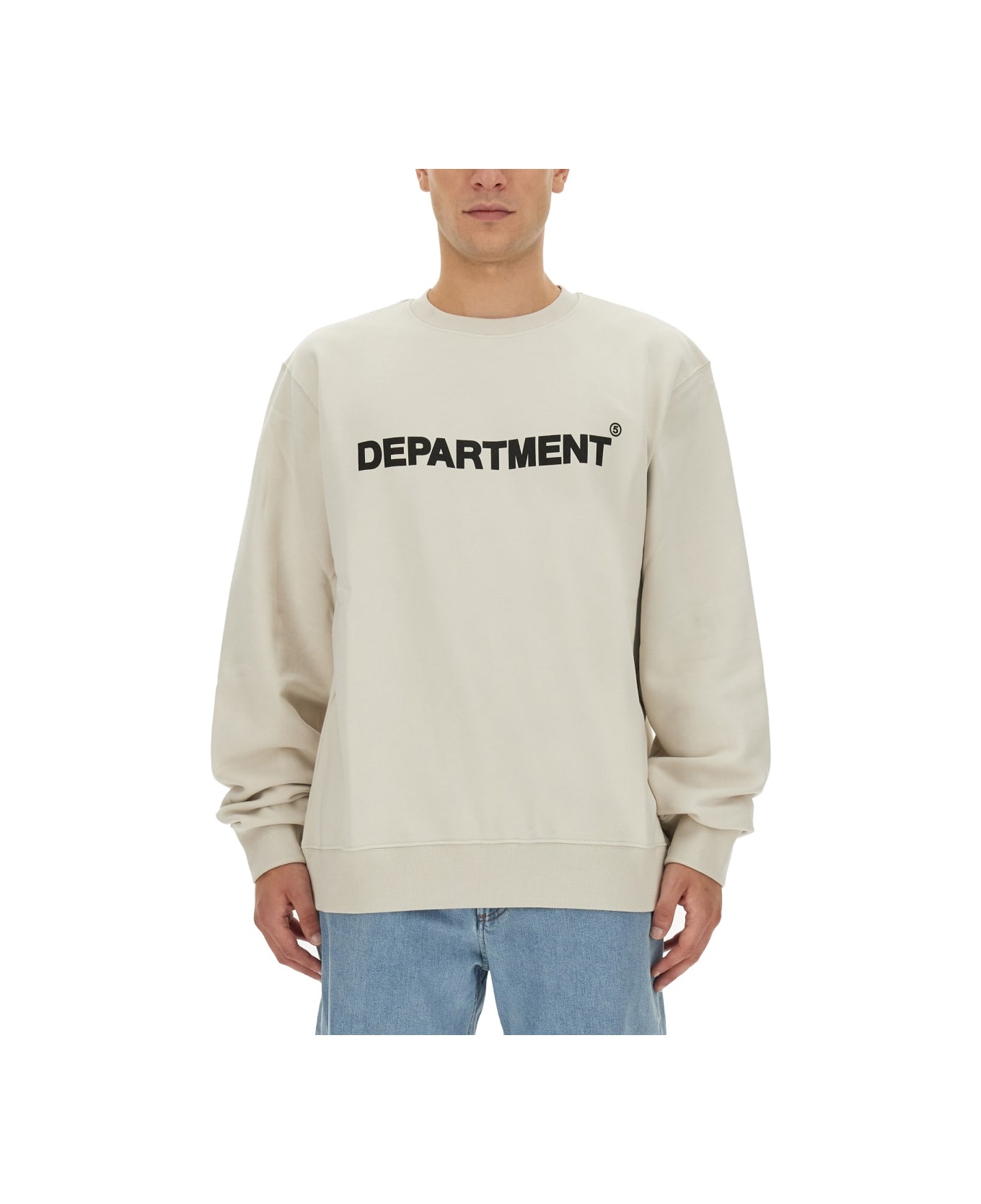 Department Five Sweatshirt With Logo - WHITE