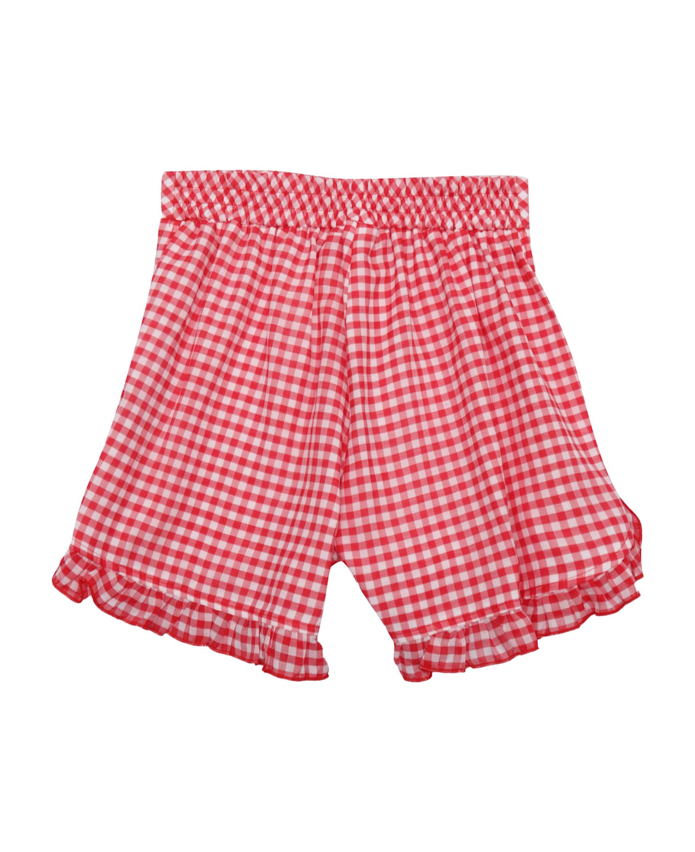 Monnalisa Vichy Shorts - RED