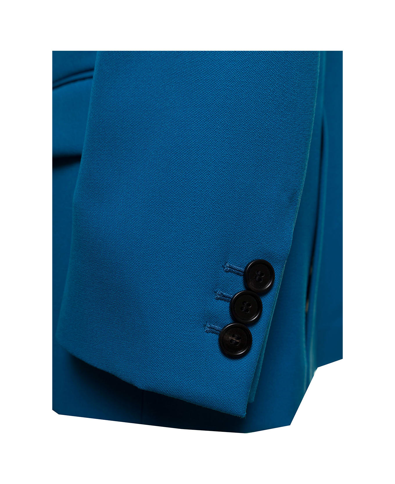 Marni Woman
s Single-breasted Blue Wool Blazer - Blu