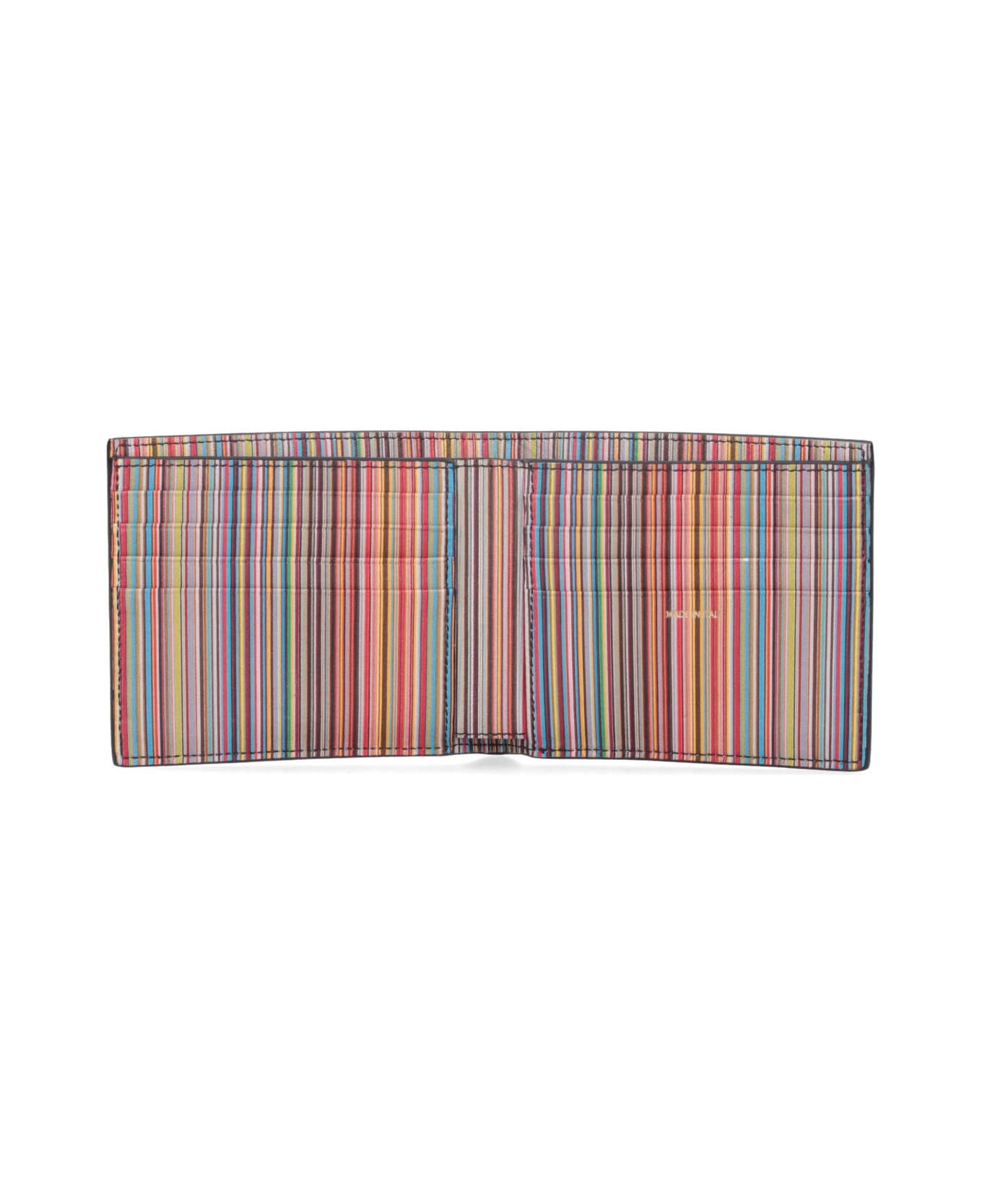 Paul Smith Bifold Wallet "signature Stripe" - Black  